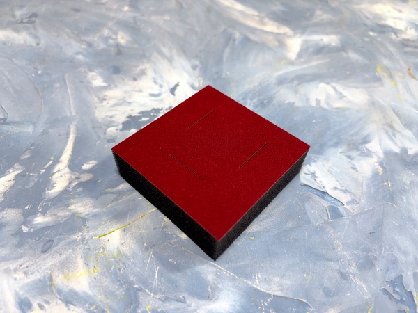 Ложемент для коробки з оксамитом (червоний)